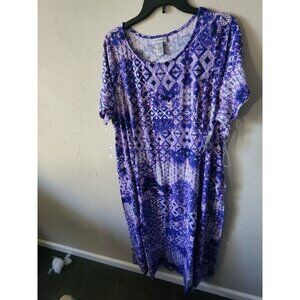 Catherines Purple Dress Size 1XWP NWT